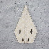 Large Handmade Paper 'Sirius' Star Decoration - Off White