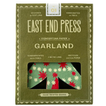 Hand-Printed Christmas Tree Concertina Garland - Winter's Moon 