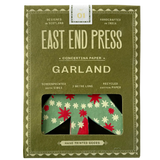 Hand-Printed Christmas Tree Concertina Garland - Winter's Moon 