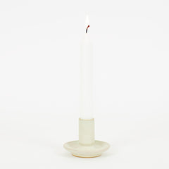 Fairtrade Beige Ceramic Candleholder - Winter's Moon 