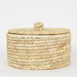 Handmade Woven Basket With Lid - Various Sizes