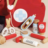 Wooden Toy Doctor's Play Kit
