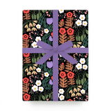 'Wild Meadow' Wrapping Paper - Winter's Moon 