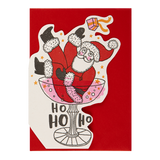 'Father Christmas Champagne' Greetings Card