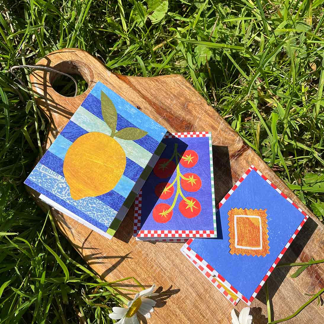Veg Patch Concertina Card - Winter's Moon 