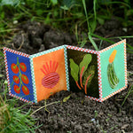 Veg Patch Concertina Card - Winter's Moon 