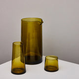 Recycled Amber Carafe - Winter's Moon 