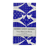 Cobalt blue Very Slim List Book - Cats