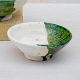 Handmade Moroccan Half Glazed Bowl