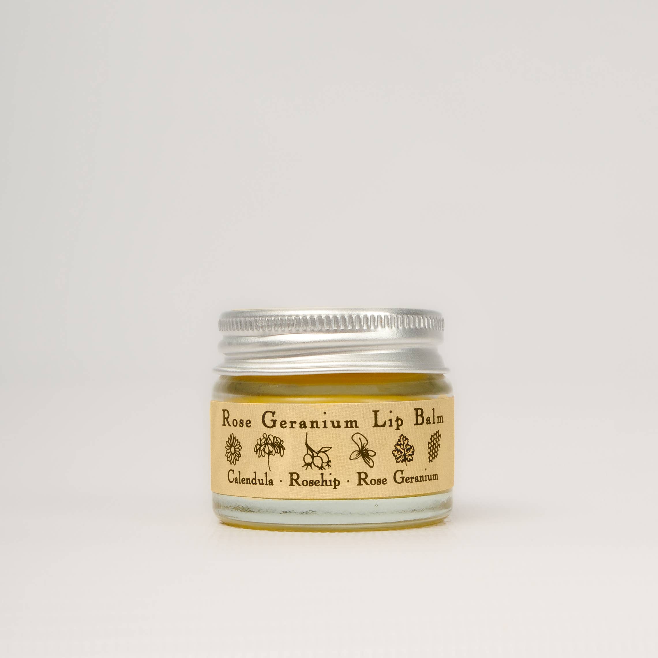 Rose Geranium Lip Balm | Organic Rosehip and Calendula - Winter's Moon 