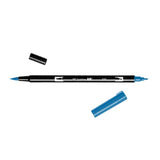 tombow abt - cobalt blue dual pen on white background - winter's moon