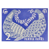 'Two Turtle Doves' Christmas Cards - Pack of Ten - Winter's Moon 
