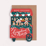 'Gingerbread Cart' Christmas Card