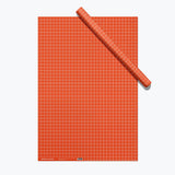 Graph Paper Wrapping Paper - Tomato