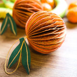 Orange Honeycomb Ornament