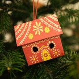 Gingerbread House Handmade Paper Decoration - Winter's Moon 