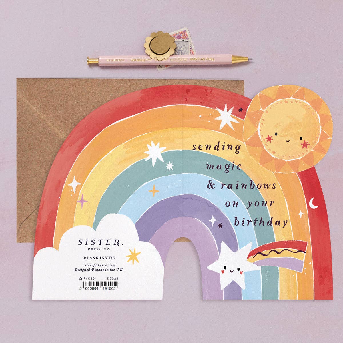 Rainbow Birthday Card - Winter's Moon 