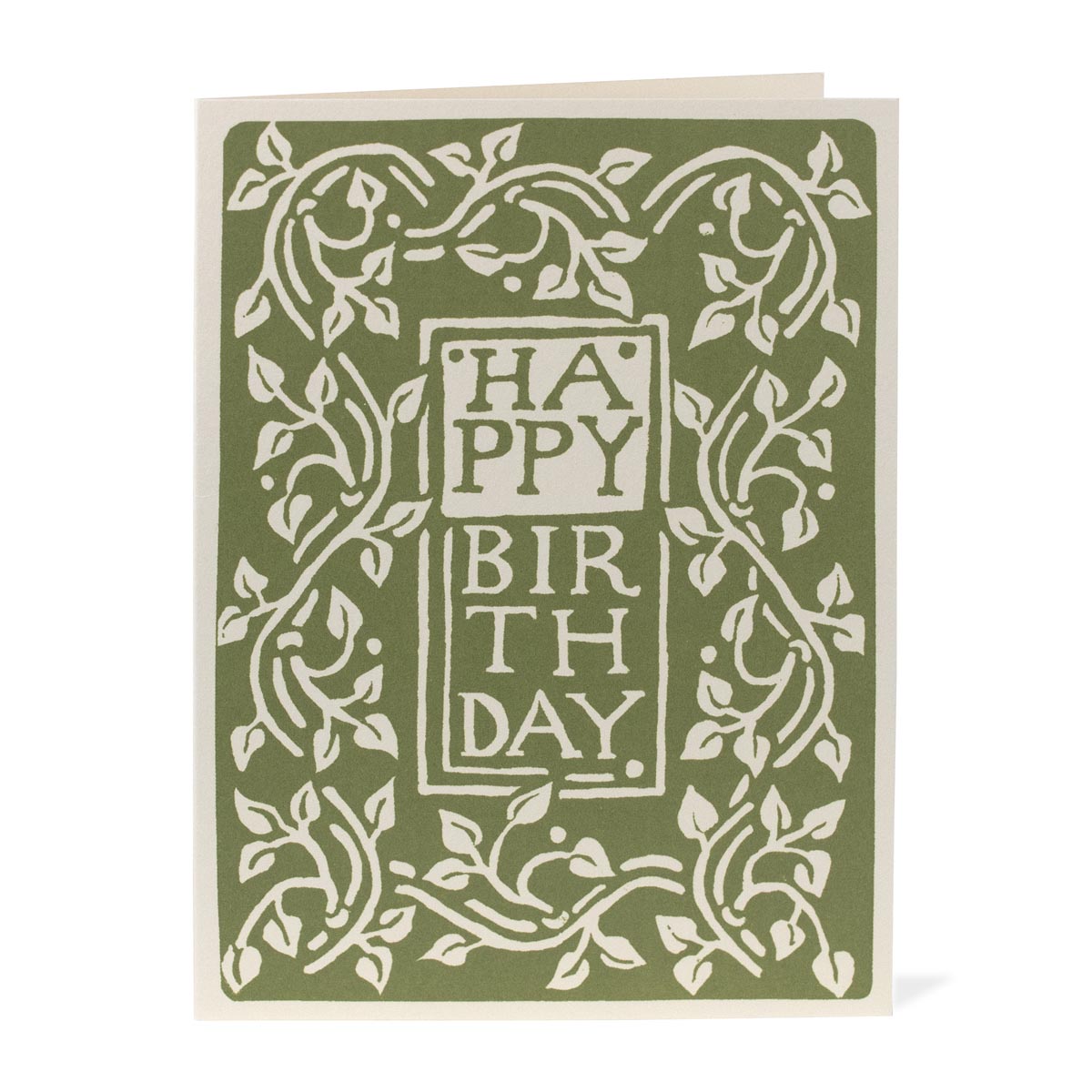 'Arts and Crafts Happy Birthday' Greetings Card - Winter's Moon 
