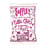 diverse fine food - Soffle's rosemary & thyme Pitta Chips packaging with pink text on a white background - winter's moon