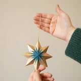 Golden Star Handmade Paper Decoration