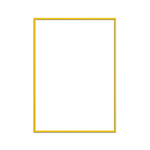 Yellow Wooden Picture Frame - A4 - Winter's Moon 