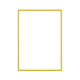 Yellow Wooden Picture Frame - A4 - Winter's Moon 