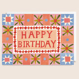 Pattern 'Happy Birthday' Greetings Card - Winter's Moon 