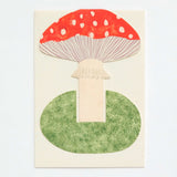 Toadstool Stand-Up Greetings Card - Winter's Moon 