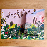 gift wrap sheet with allotment illustration