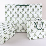 Block Printed Gift Bag - Trellis Bow