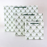 Block Printed Gift Bag - Trellis Bow