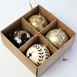 Papier Mâché Bauble - Gold