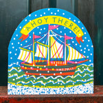 'Ahoy There' Sailor Die Cut Greetings Card - Winter's Moon 