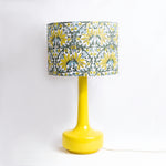 Yellow Table Lamp & 'Jasmine' Shade - Winter's Moon 
