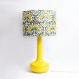 Yellow Table Lamp & 'Jasmine' Shade - Winter's Moon 