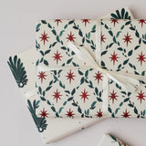 'Christmas Botanical Star' Wrapping Paper