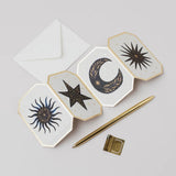Concertina Celestial Die Cut Mini Card