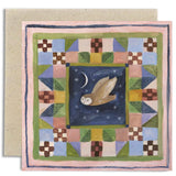 'Patchwork Owl' Greetings Card