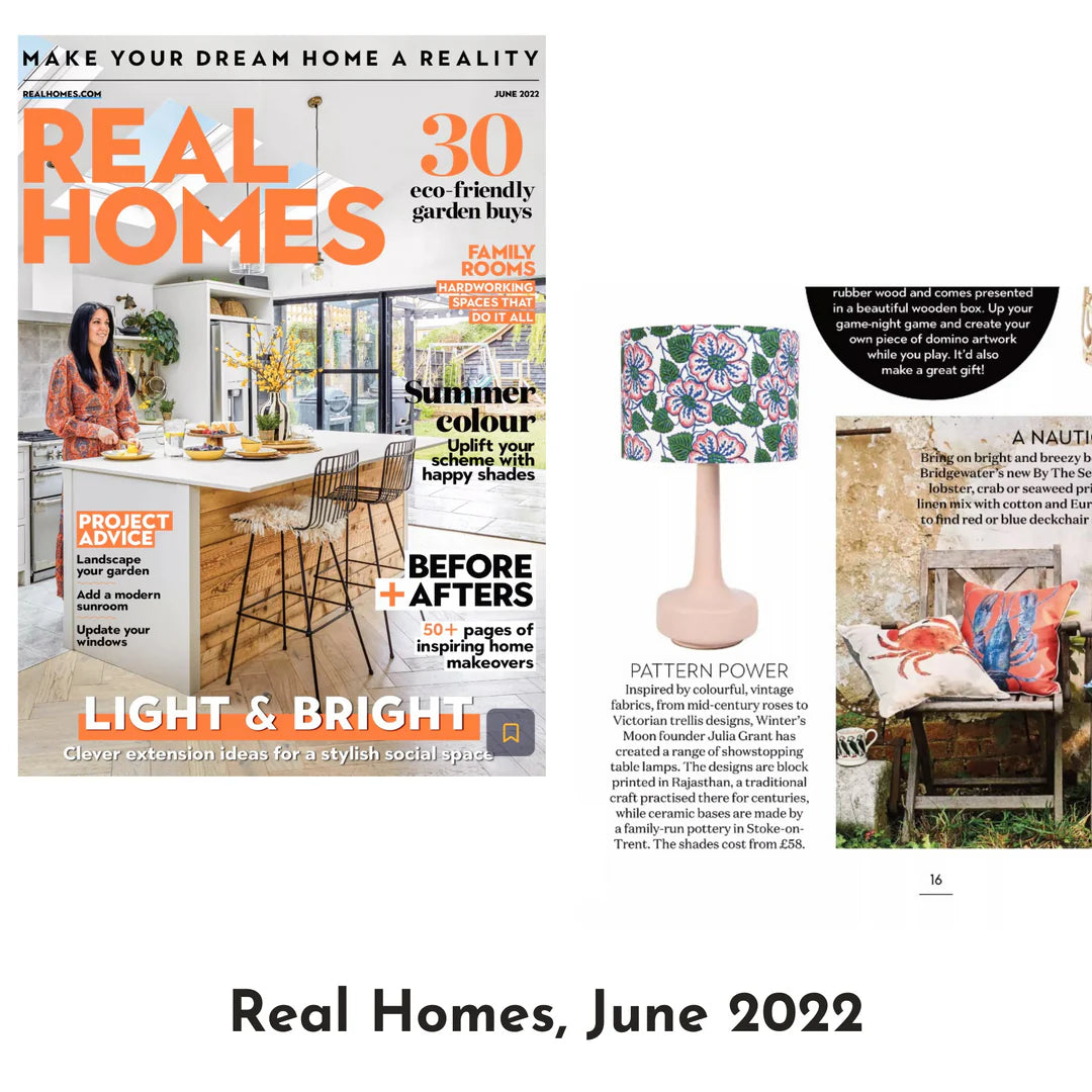 Blush Pink Table Lamp & 'Wild Rose' Shade - Winter's Moon 
