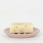 Pink Fairtrade Stoneware Soap Dish - Winter's Moon 