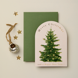 Christmas Tree 'Merry Christmas' Greetings Card
