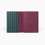 Notem UMA Notebook Small - Dark Green - Winter's Moon 