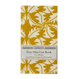 Very Slim List Book - Dandelion Turmeric - Winter's Moon 