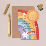 Rainbow Birthday Card - Winter's Moon 
