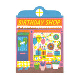 'Birthday Shop' Die Cut Greetings Card - Winter's Moon 