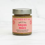 olives et al - jar of salsa di noci on white background - winter's moon