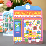 'Birthday Shop' Die Cut Greetings Card - Winter's Moon 