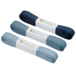 bungalow denmark - luxury 10m blue ribbons on white background - winter's moon
