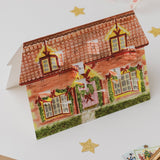 Cosy Cottage Advent Calendar Christmas Card 