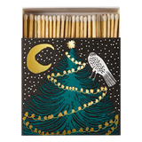 Letterpress Printed Luxury Matches - 'Owl, Moon and Tree'